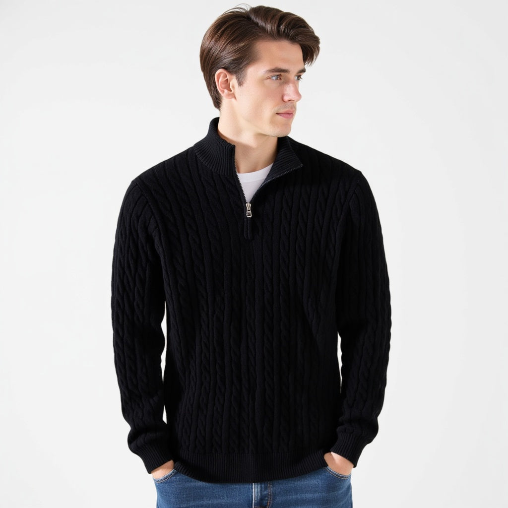 Pull torsadé zippé TAEBAEK