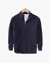 Pull torsadé zippé TAEBAEK