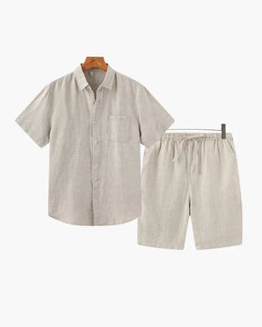 Ensemble en lin Old Money (chemise &amp; court)