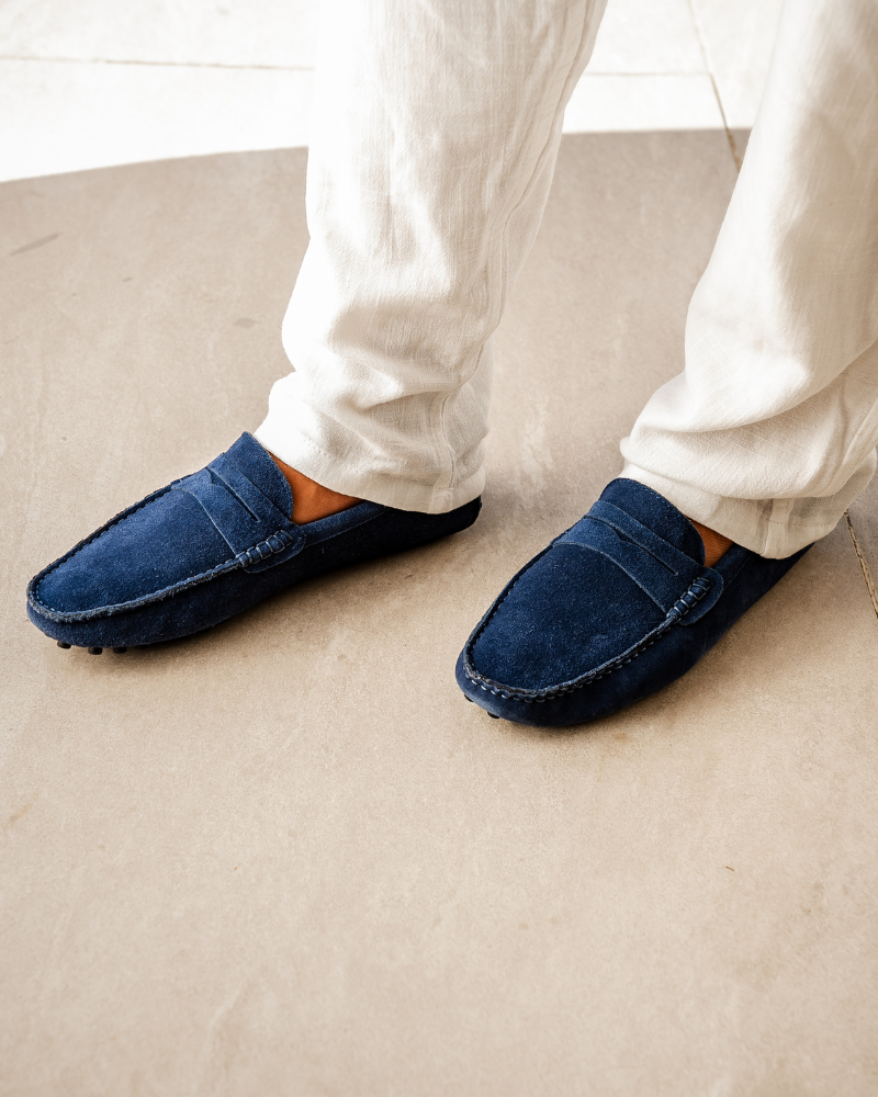 Mocassins de conduite en daim