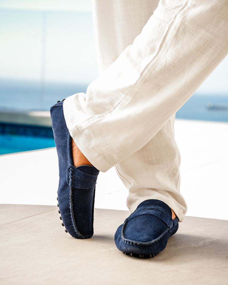 Mocassins de conduite en daim