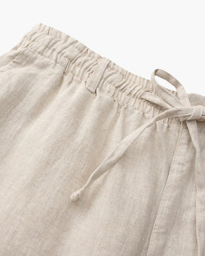Short en lin haut de gamme