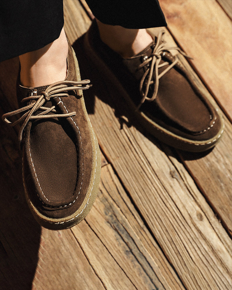 Chaussures urbaines en daim premium