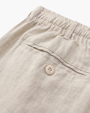 Short en lin haut de gamme