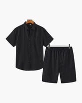 Ensemble en lin Old Money (chemise &amp; court)
