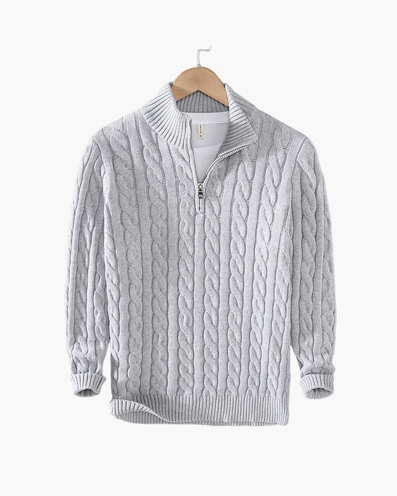 Pull torsadé zippé TAEBAEK