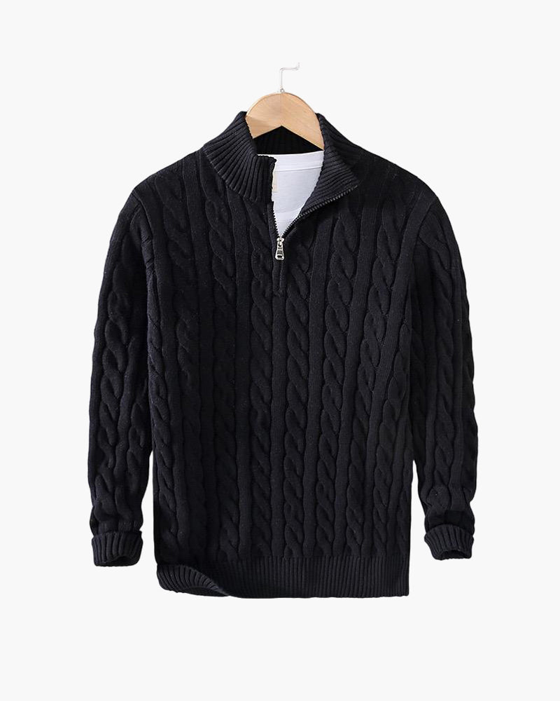Pull torsadé zippé TAEBAEK