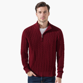Pull torsadé zippé TAEBAEK