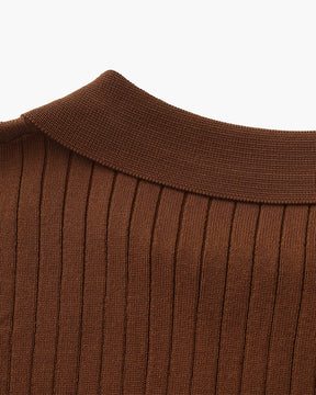 Polo côtelé premium