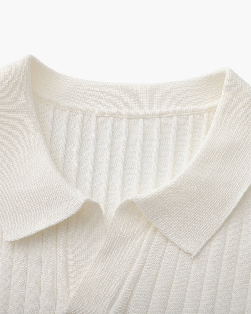 Polo côtelé premium