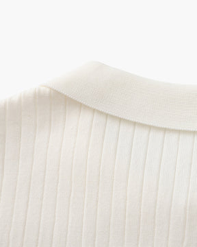 Polo côtelé premium