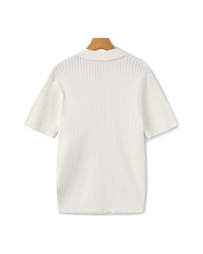 Polo côtelé premium