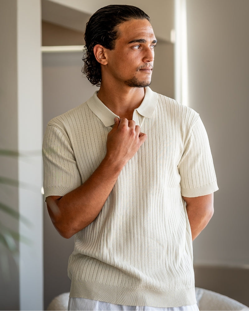 Polo côtelé premium