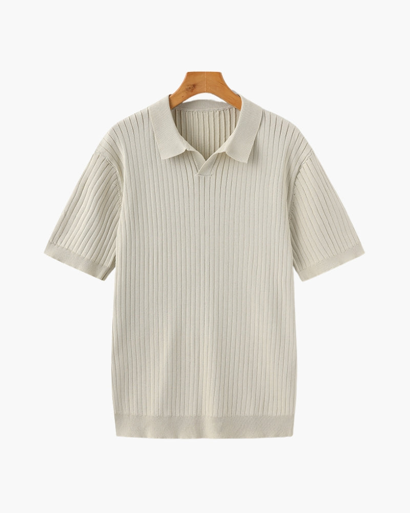 Polo côtelé premium