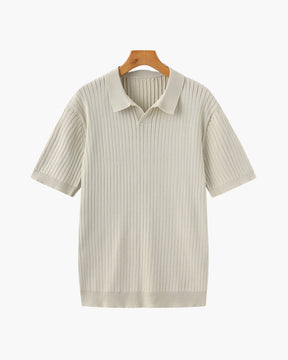 Polo côtelé haut de gamme