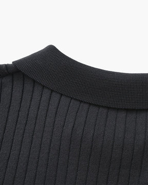 Polo côtelé premium