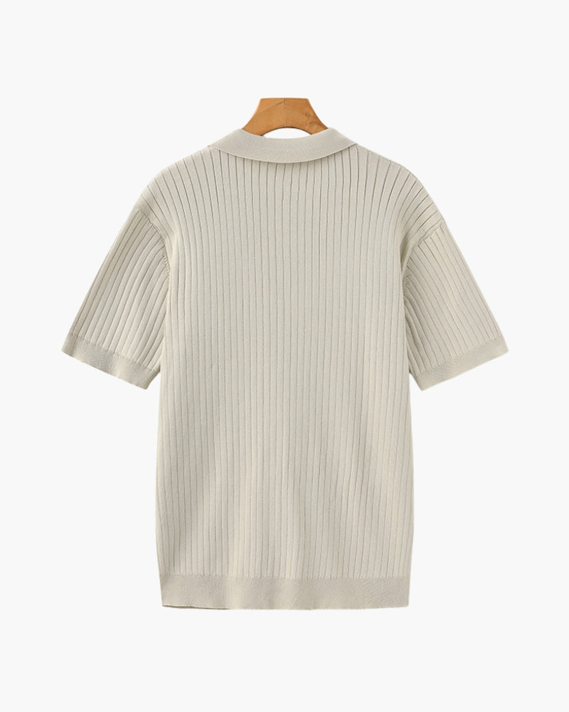 Polo côtelé premium