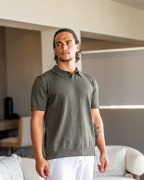Polo côtelé premium