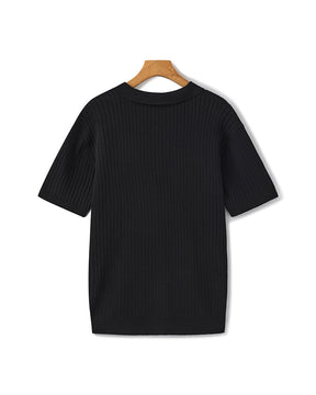 Polo côtelé premium