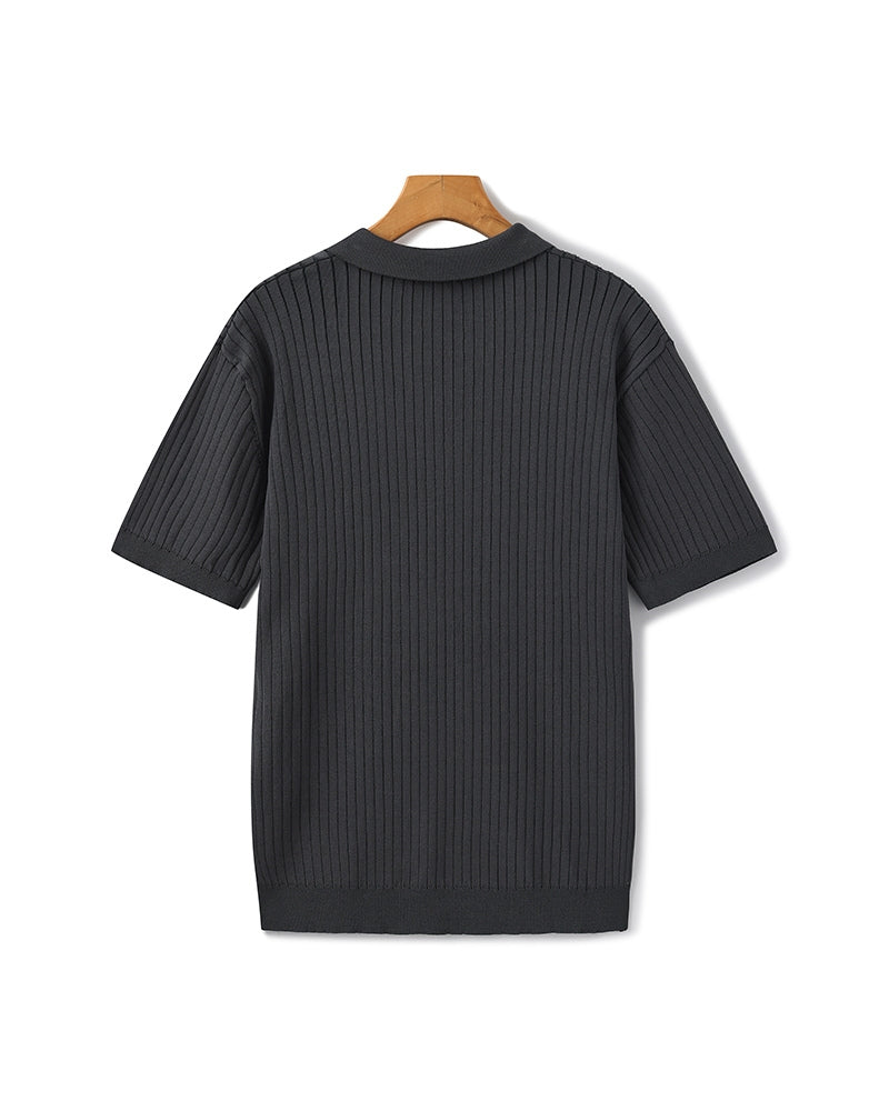 Polo côtelé premium