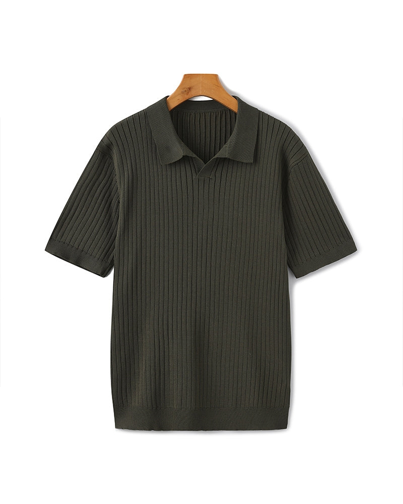 Polo côtelé premium