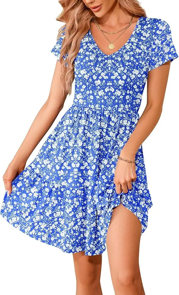 Women's Summer Dress – Floral Print
