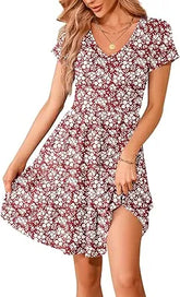 Women's Summer Dress – Floral Print