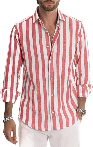 Men's Striped Casual Shirt