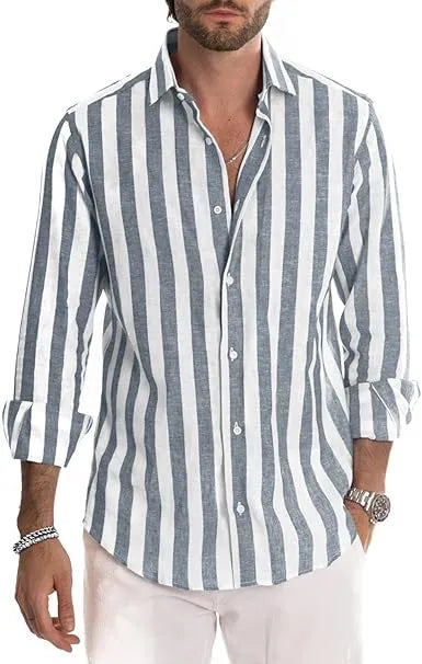 Men's Striped Casual Shirt