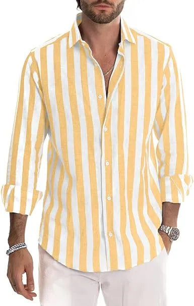 Men's Striped Casual Shirt