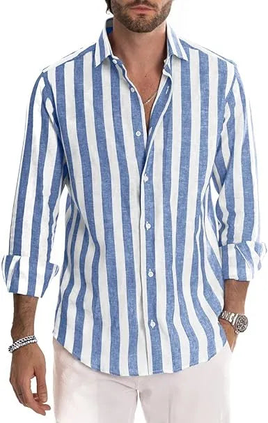 Men's Striped Casual Shirt